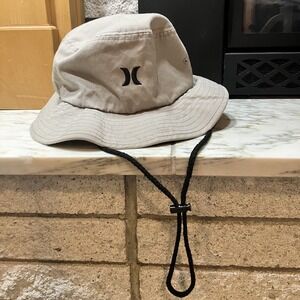 Hurley Drifter Bucket Hat Tan Outdoor Sun Protection Casual Beach Travel